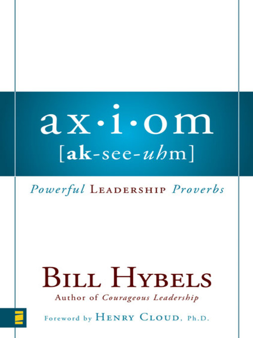 Title details for Axiom by Bill Hybels - Available